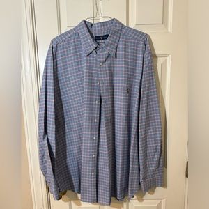 Polo by Ralph Lauren full color embroidery long sleeve dress shirt